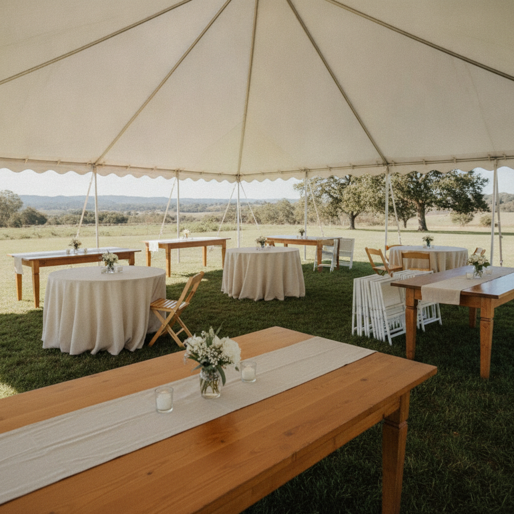 Table Rentals - No Face and No Text